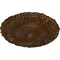Ekena Millwork Marseille Ceiling Medallion (Fits Canopies up to 7 3/8"), Hnd-Painted Root Beer Crackle, 21"OD x 2"P CM21MARBC - alternate 4